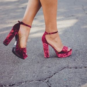 burgundy heels